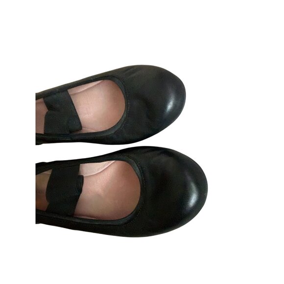 TARYN ROSE Black Leather Mary Jane Wedges Size 6.5 - Picture 3 of 11